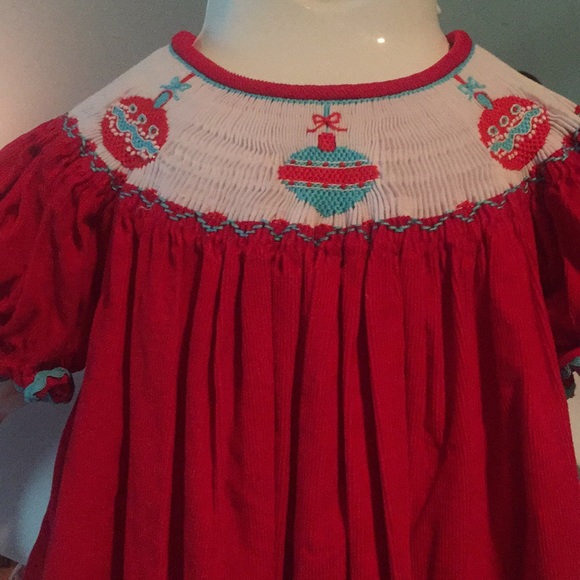 🎀 Southern Tots Smocked Christmas Dress🎀 Sz 2T - Picture 2 of 5